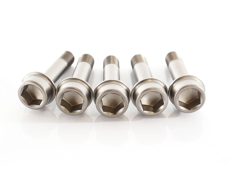 The strongest and lightest titanium wheel lug bolts for Ferrari OEM and spacers at the best prices.