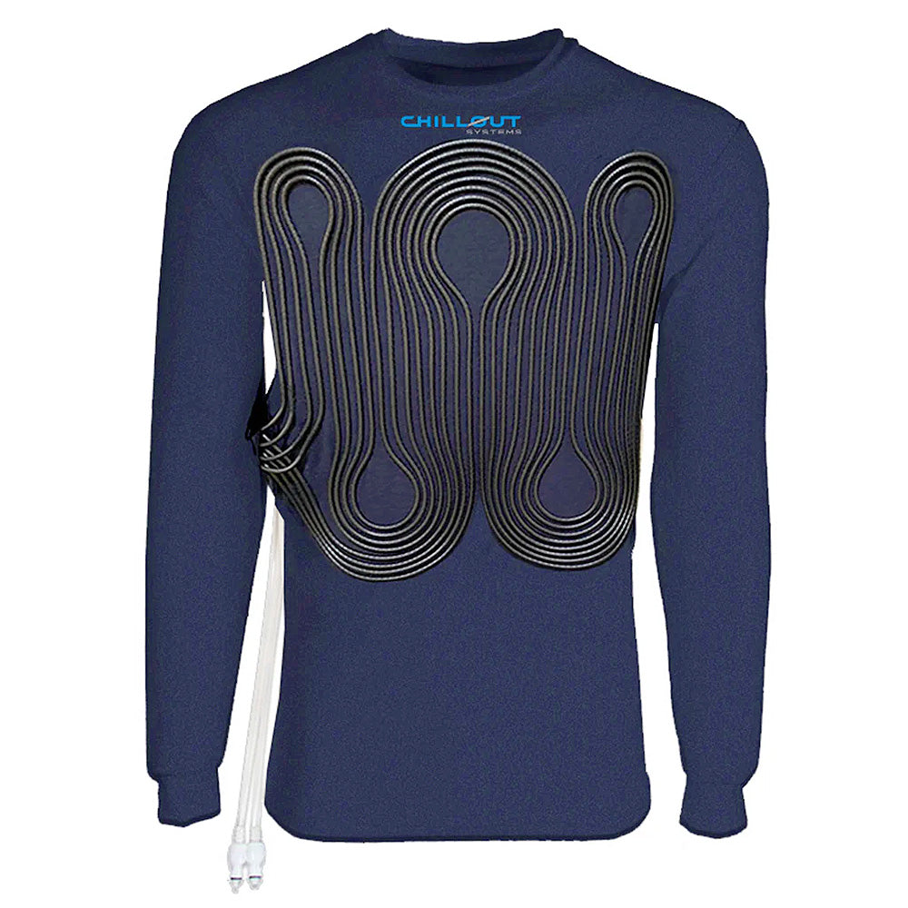 Chillout Products Pro Touring Sport SFI-rated navy blue cooling shirt