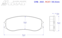 Thumbnail for Cobalt Brake Pads RC57 Brake Pads (Front)