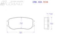 Thumbnail for Cobalt Brake Pads RC58 Brake Pads (Rear)