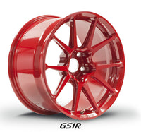 Thumbnail for Forgeline Wheels GS1R in Gloss Red finish makes the Gen 6 Camaro ZL1 faster and lighter.