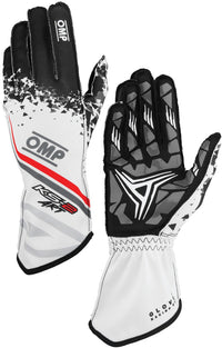 Thumbnail for OMP_KS-2_ART_Kart_Racing_Gloves_White-discount-offer-low-price-cheap-value-compare-Image