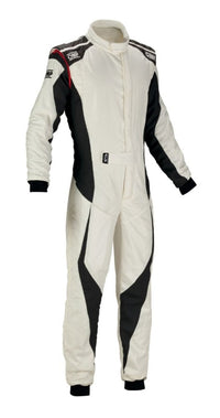 Thumbnail for OMP Tecnica Evo Race Suit White. /Black Front Image