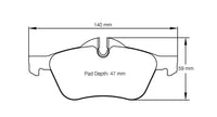 Thumbnail for Pagid racing brake pad shape no. 2959