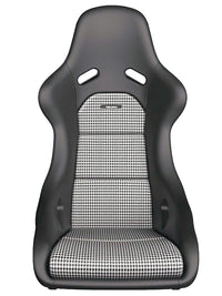 Thumbnail for Recaro_Classic_Pole_Position_ABE_Seat_Black-Leather_Pepita-Fabric-front_Image