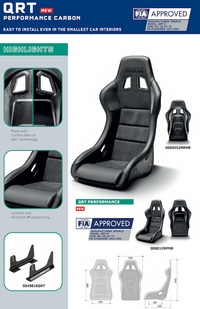 Thumbnail for Sparco QRT-C Performance Carbon Fiber Racing Seat | 2029 Expiry