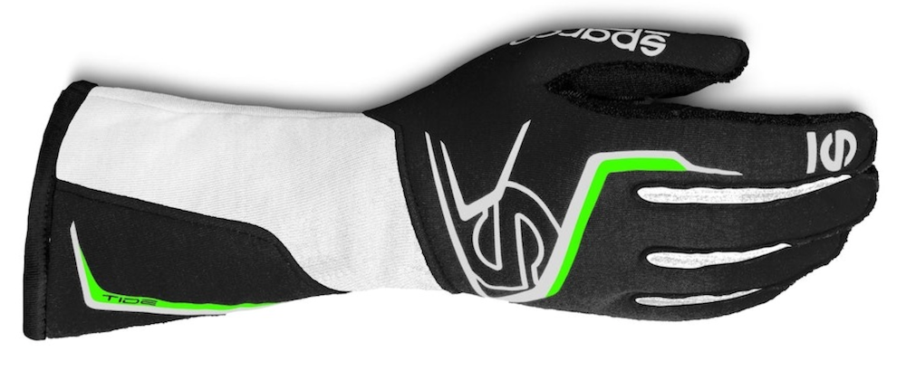 Sparco_Tide-K_Kart_Racing_Glove-BLACK_GREEN_00286NRVF_Front_image