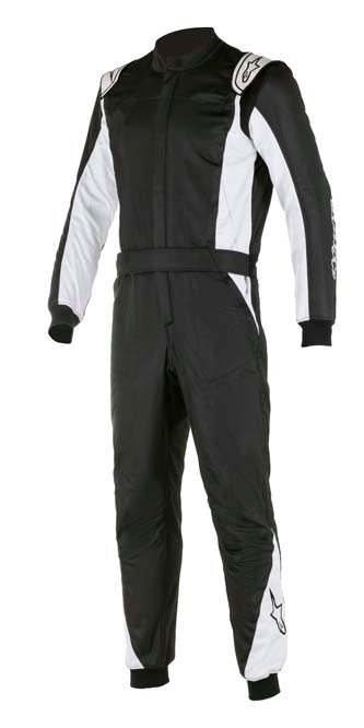 Alpinestars Atom Race Suit Black / White Front Image