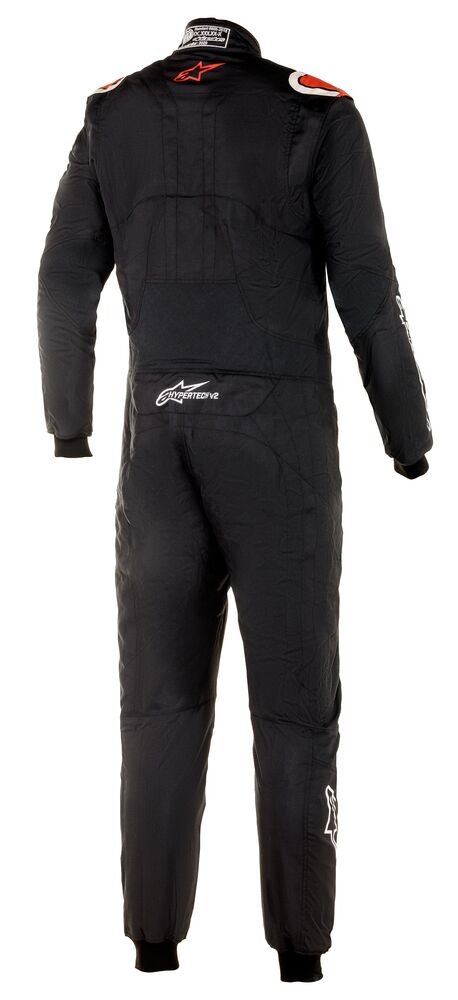 Alpinestars Hypertech v2 Race Suit - Competition Motorsport Black /. Red Rear Image