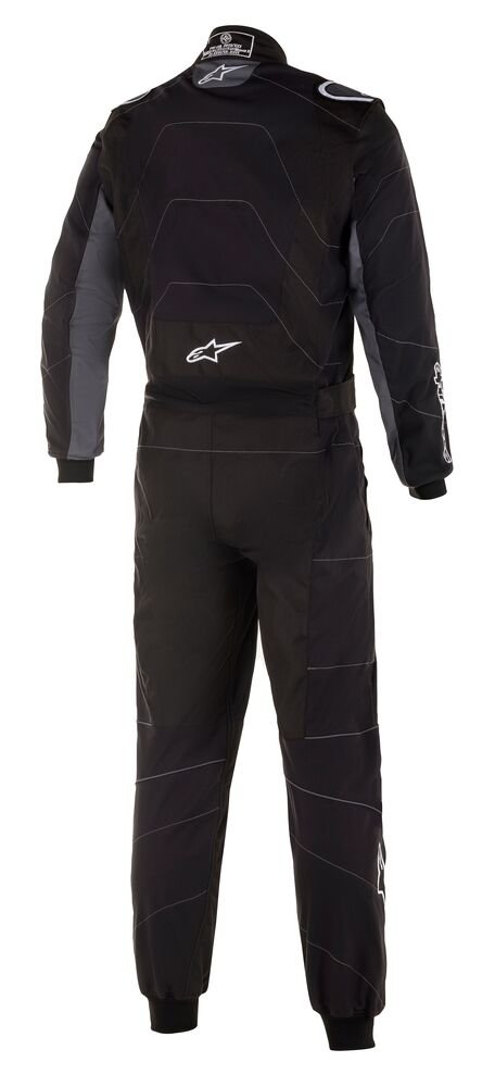 Alpinestars KMX-3 v2 Kart Racing Suit Black / White Rear Image