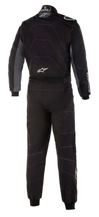 Thumbnail for Alpinestars KMX-3 v2 Kart Racing Suit Black / White Rear Image