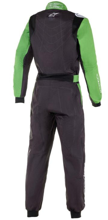 Alpinestars KMX-9 v2 Graphic 1 Kart Racing Suit Black / green Rear Image