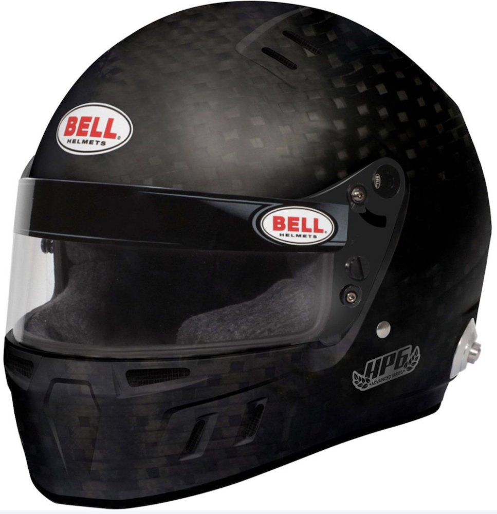 Bell HP6 8860-2018 RD-4C/EC Carbon Fiber Helmet with Built-in Earcup Speakers /Hydration - Competition Motorsport