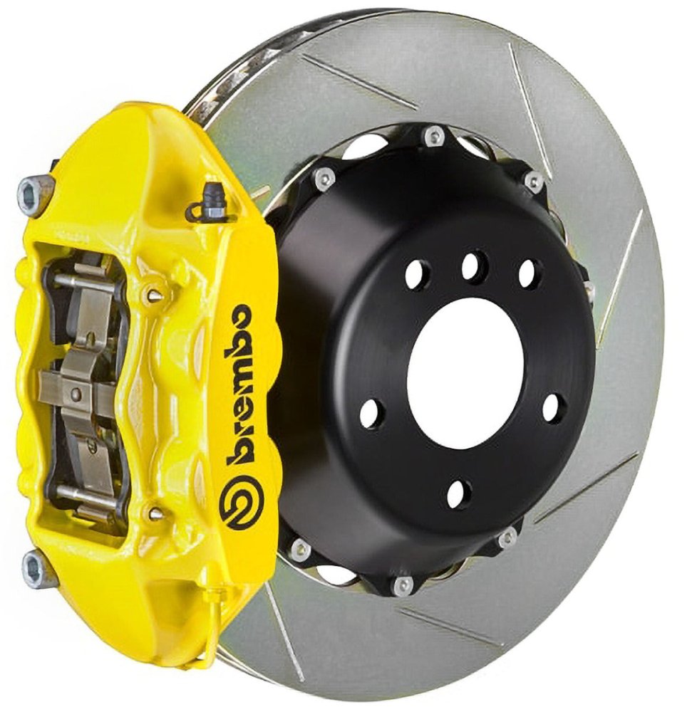 Brembo Brakes Rear 380x28 Iron Rotors + Four Piston GT-M Calipers - Competition Motorsport