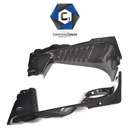 C3 Carbon Ferrari 458 Spider Engine Bay Trim Panels - Competition Motorsport