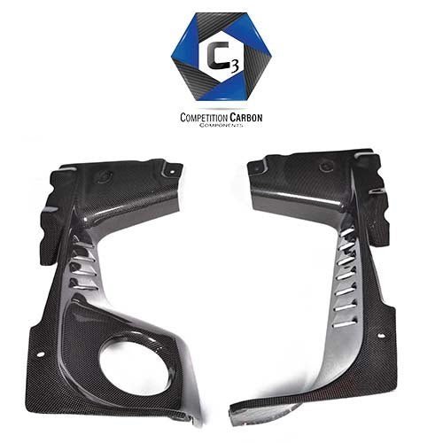 C3 Carbon Ferrari 458 Spider Engine Bay Trim Panels - Competition Motorsport