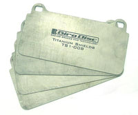 Thumbnail for Girodisc Titanium Brake Pad Shields for Porsche 991, 992, GT4 Rear - Competition Motorsport
