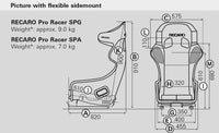 Thumbnail for recaro-pro-racer-flexible-sidemount-SIZE-DIMENSIONS_IMAGE