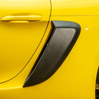 Thumbnail for SilverRocket Dry Carbon Fiber Rear Side Air Intake Covers | Porsche GT4/GT4 RS