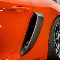 Thumbnail for SilverRocket Dry Carbon Fiber Rear Side Air Intake Covers | Porsche GT4/GT4 RS