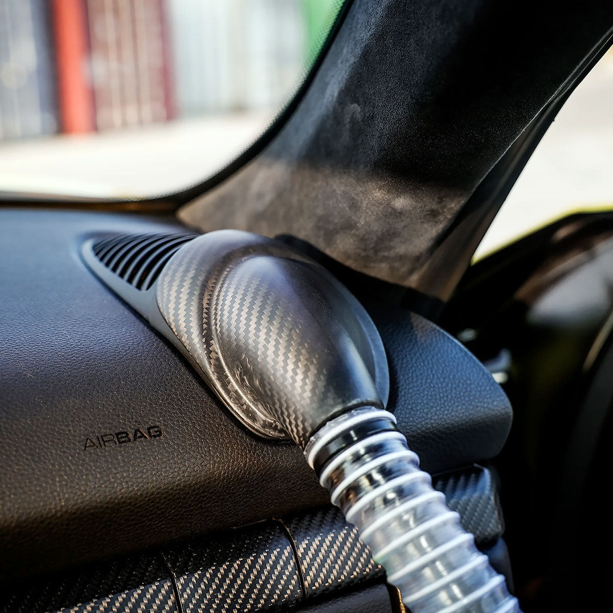 SilverRocket Dry Carbon Fiber Enduro Forced Air Vent Adapter