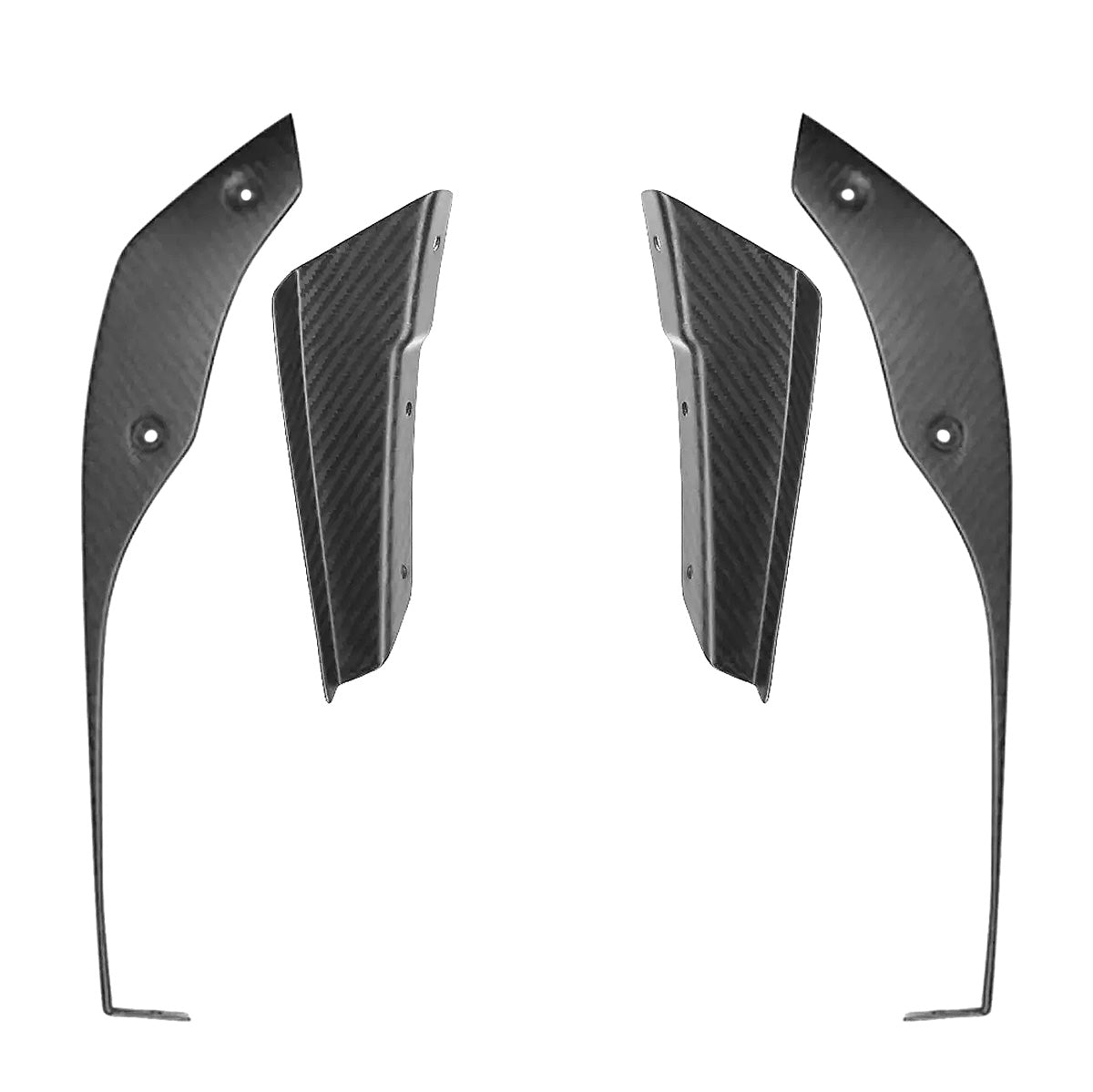SilverRocket Dry Carbon Fiber Clubsport Dive Plane & Lower Side Spoiler Pack