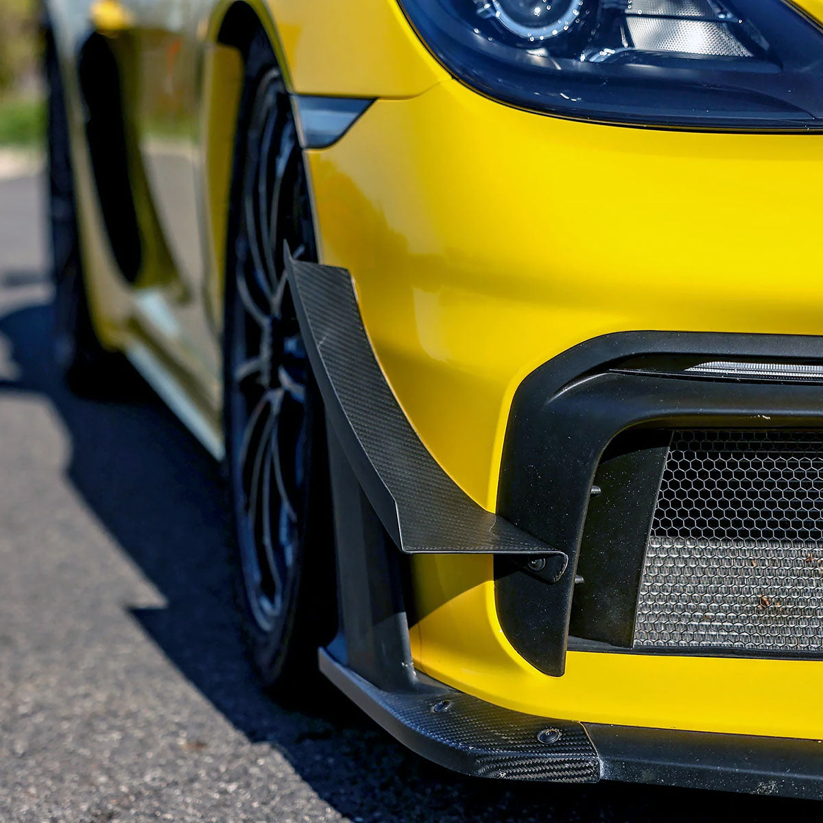 SilverRocket Dry Carbon Fiber Pro Dive Planes | Porsche 718 GT4 RS