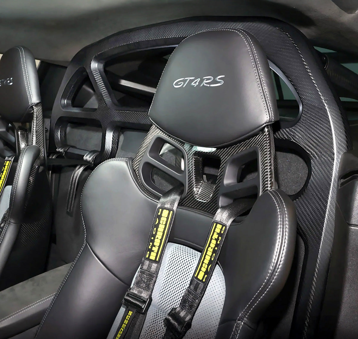 SilverRocket Dry Carbon Fiber Roll Bar for Porsche Cayman 718/981 | FIA Certified