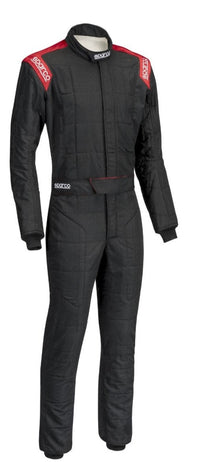 Thumbnail for Sparco Conquest Race Suit Black / Red Front Image