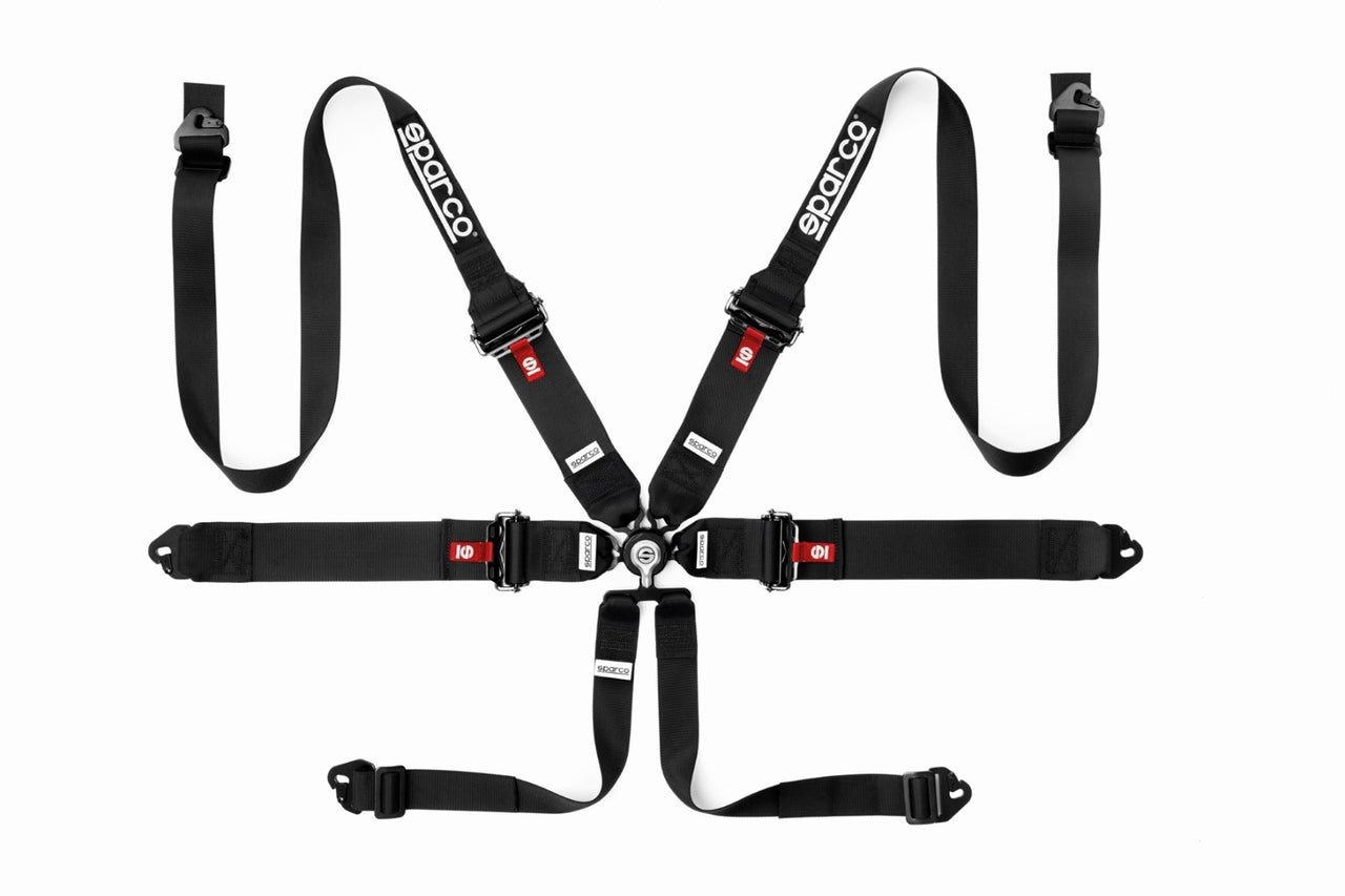 Sparco 6 Point Racing Harness (3"-2" Aluminum)