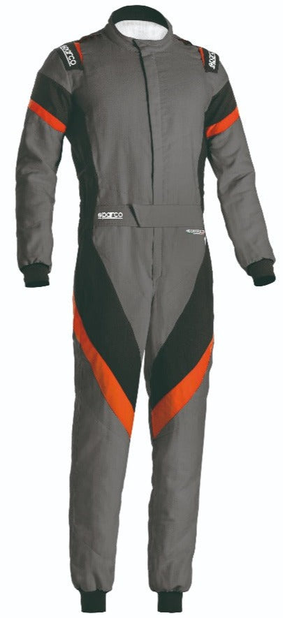 Sparco Victory 2.0 Race Suit FIA 8856-2018 Grey / Black Front Image