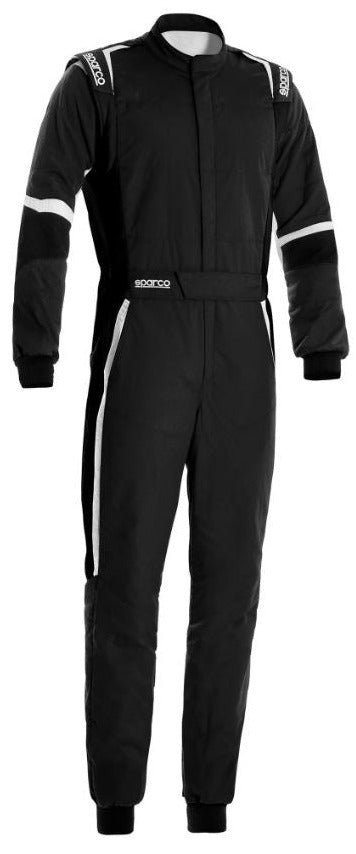 Sparco X-Light Race Suit  Black / White  Front Image