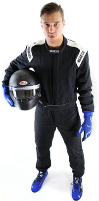 Thumbnail for Sparco Conquest Race Suit Black / Blue Will Ringwelski Front Image