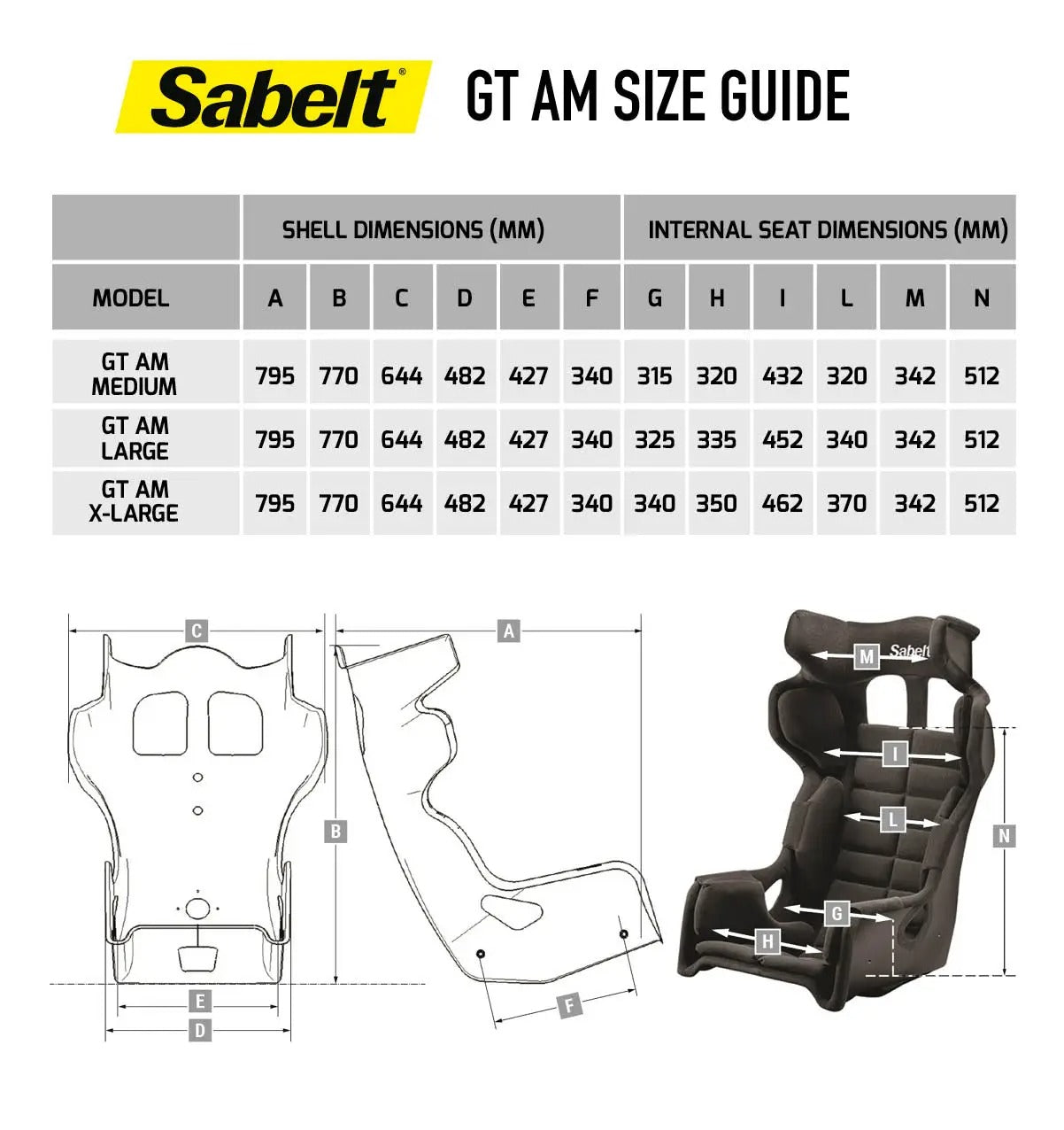 Sabelt GT-AM Racing Seat
