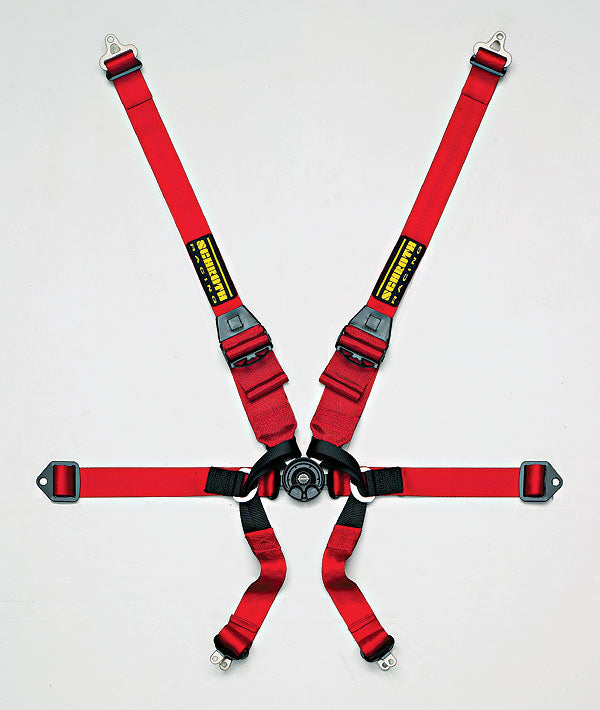 Schroth Formula 2x2 6 Point Racing Harness red