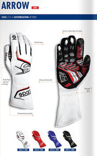 Thumbnail for sparco_arrow_k_kart_glove_Sale_Image