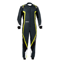 Thumbnail for sparco_kerb_kart_racing_suit_competition_motorsport_black_yellow
