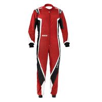 Thumbnail for sparco_kerb_kart_racing_suit_competition_motorsport_red_black