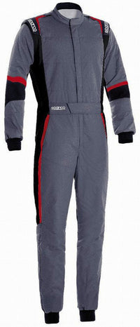 Thumbnail for Sparco X-Light Race Suit Grey / Black Front Image