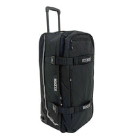 Thumbnail for Sparco Tour racing gear rolling duffel bag in Black on Black