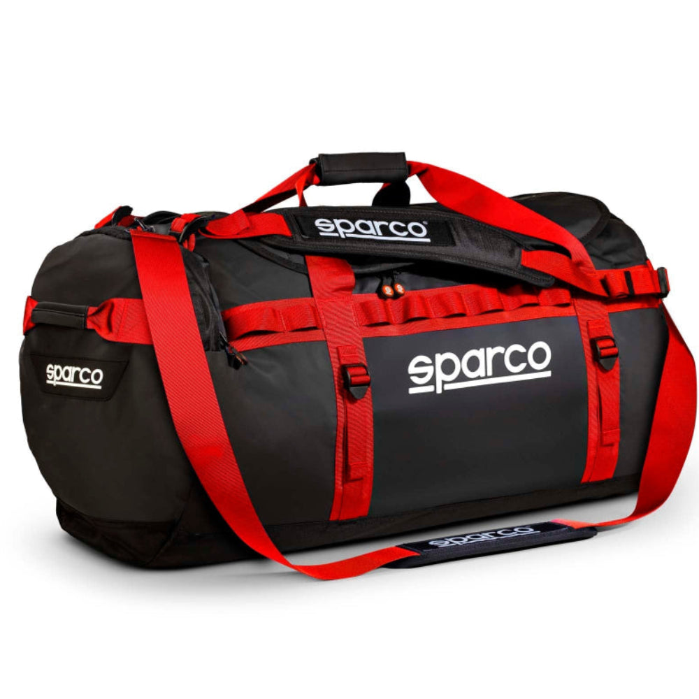 Sparco Dakar 110L black red duffle bag exterior image