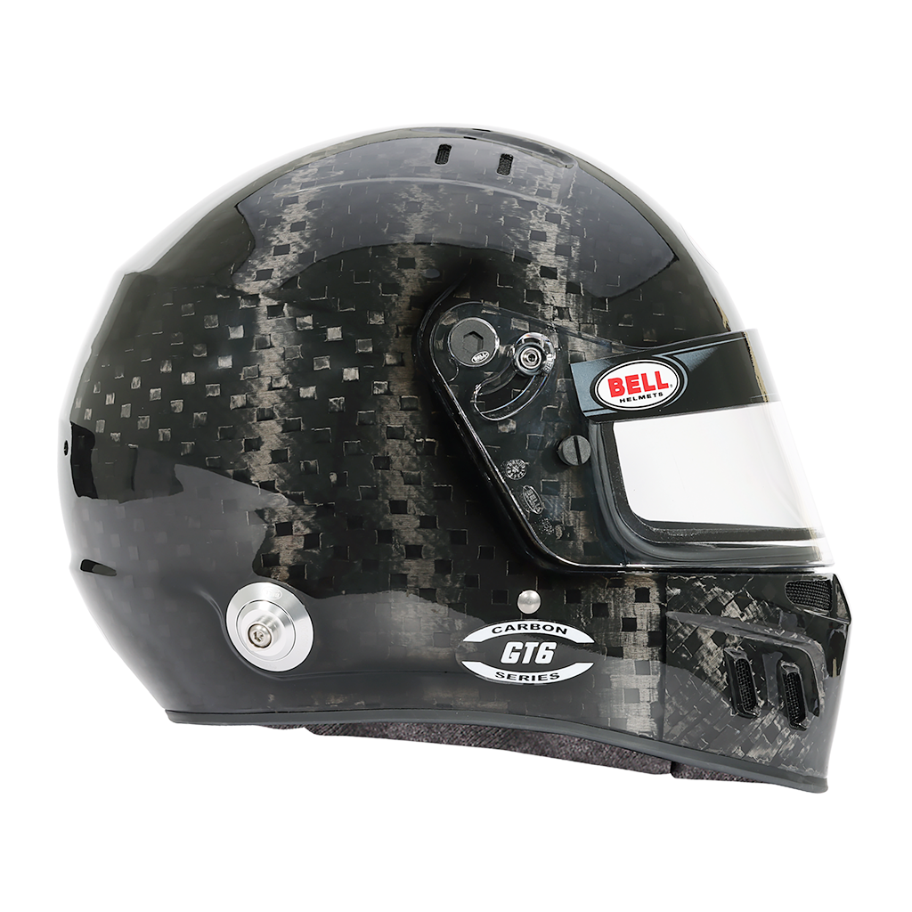 Snell SA2025 certified Bell GT6 Carbon helmet with FIA ABP homologation