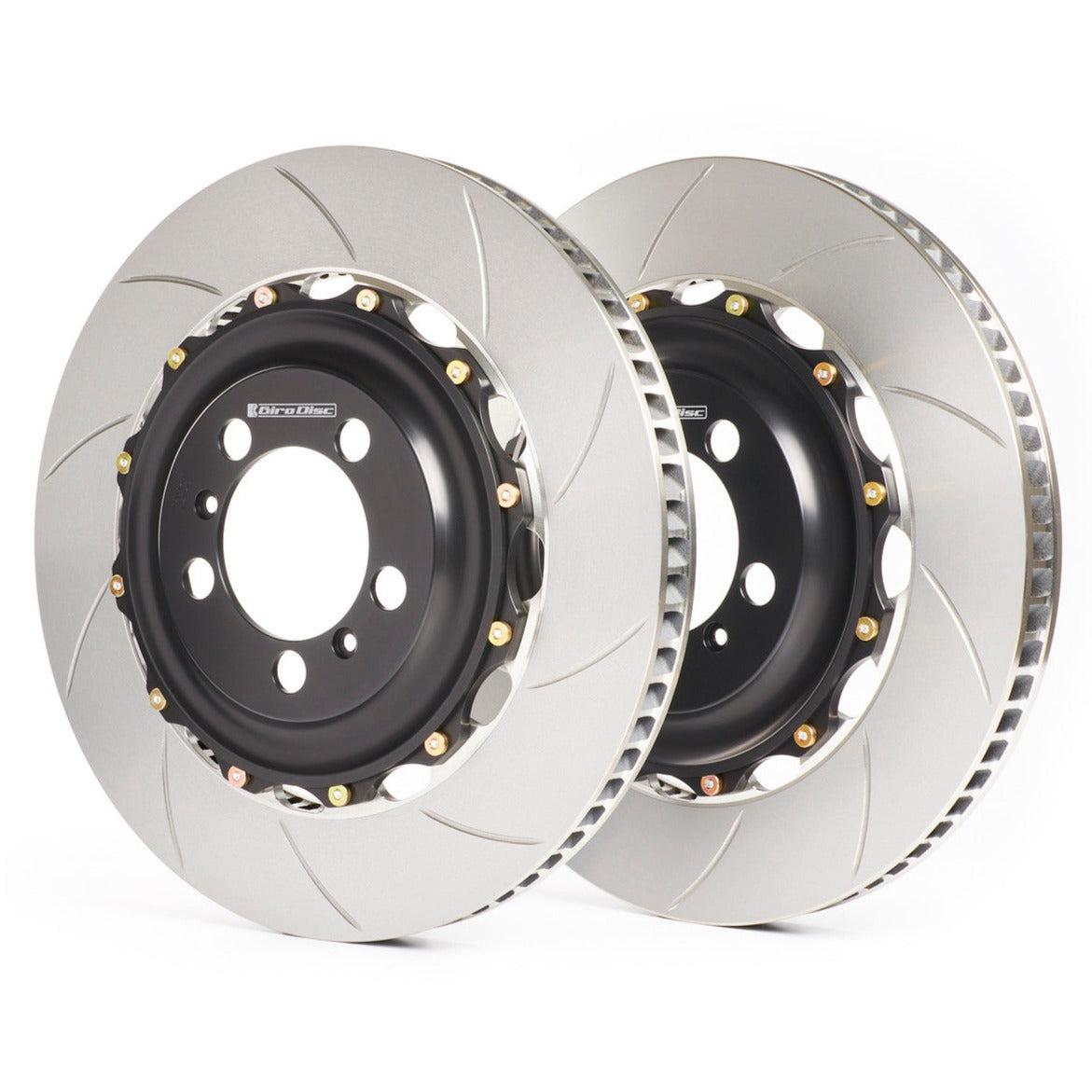 Girodisc A1-319 front rotors for Corvette C8 Z06 with OEM steel rotors from Competition Motorsport