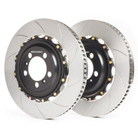 Thumbnail for Girodisc A1-319 front rotors for Corvette C8 Z06 with OEM steel rotors from Competition Motorsport