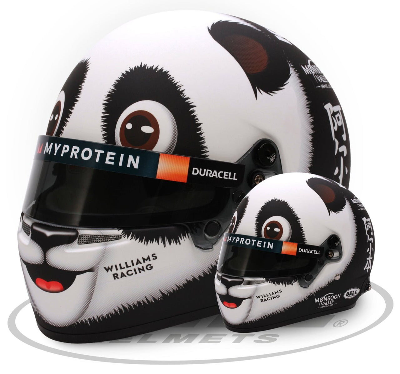 Bell HP77 Alex Albon China GP 1:2 Mini Helmet