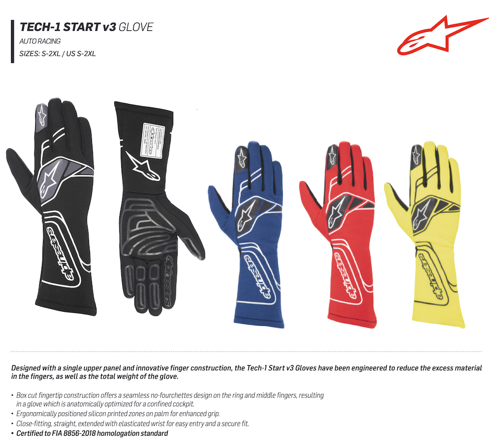 Alpinestars Tech-1 Start v3 Nomex Gloves