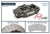 Thumbnail for AP Racing brake caliper with Radi-Cal branding, showing anodized finish and key specifications.