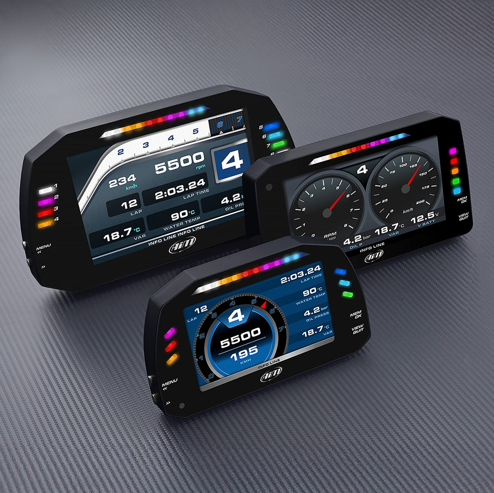 AiM Sports MXP Midsize Color TFT Dash and Data Logger