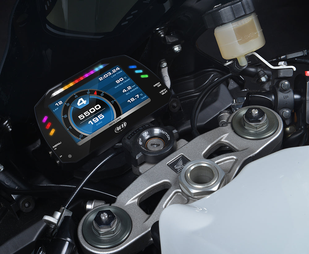 Color Tracker Aim AiM MXS 1.3 TFT Color Dash Data Logger at Competition Motorsport
