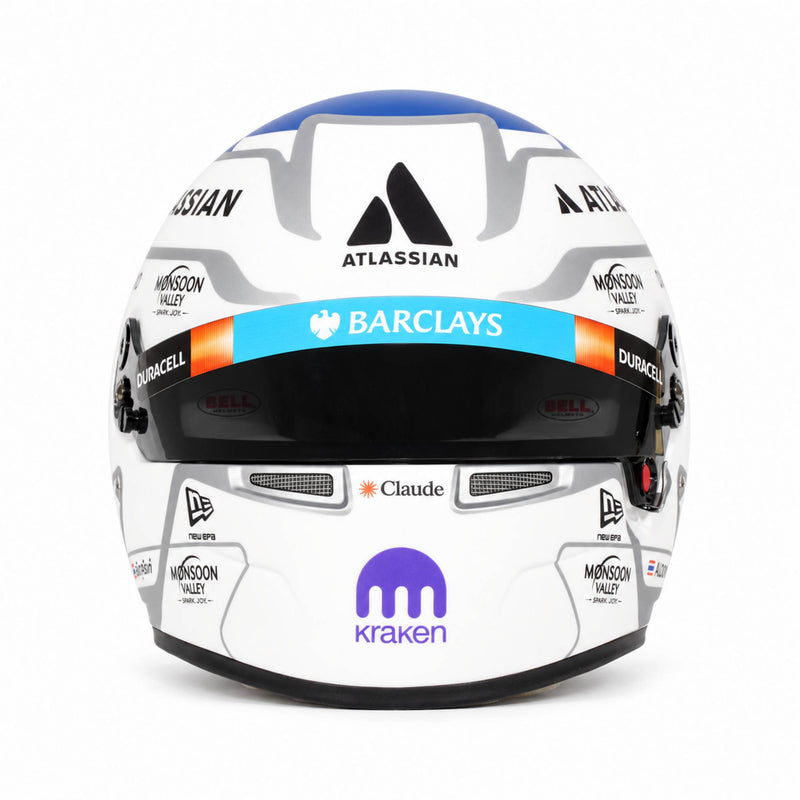 Bell Alex Albon 2026 Williams F1 mini helmet front view